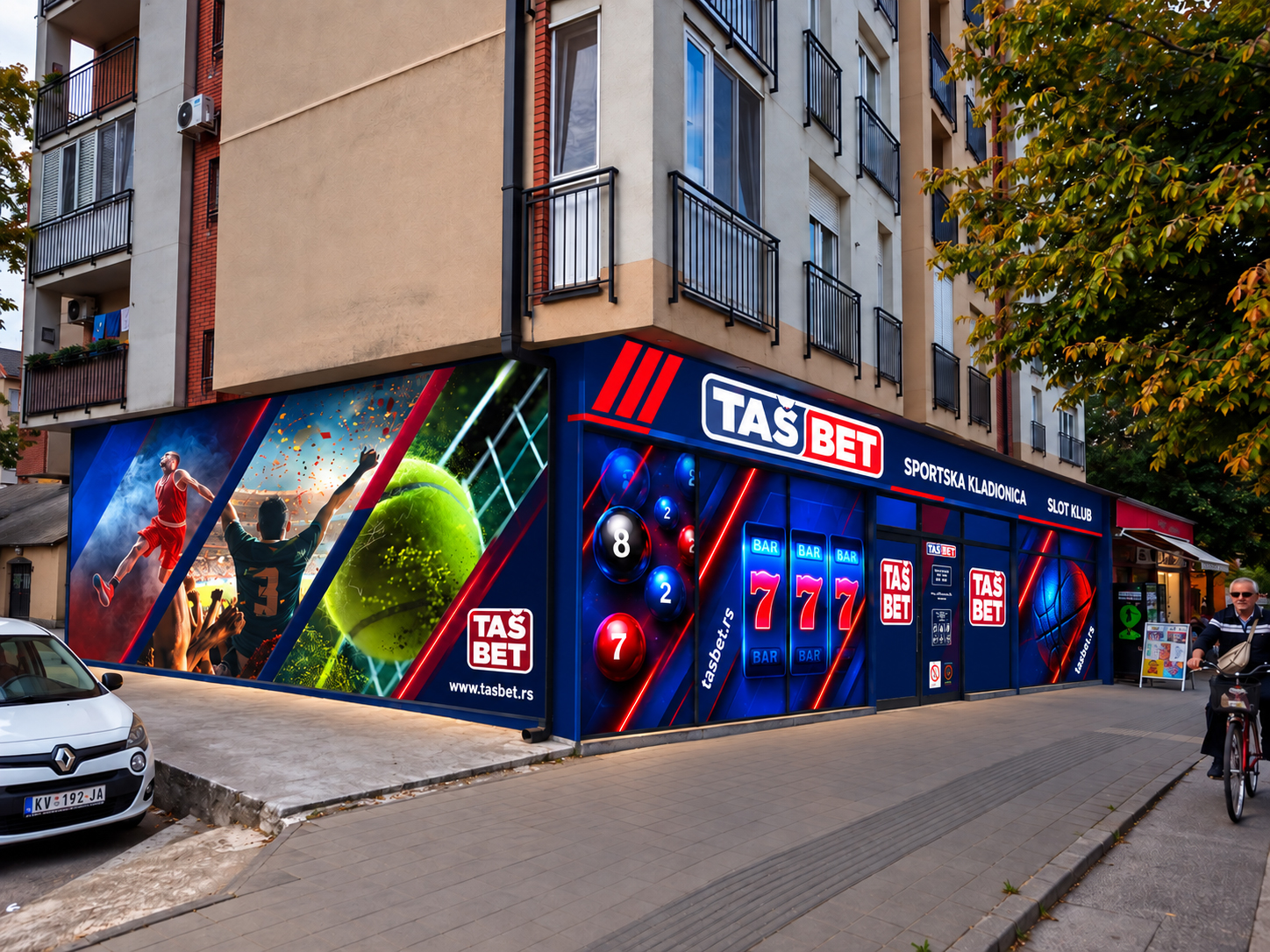 TAŠ BET — brending izloga