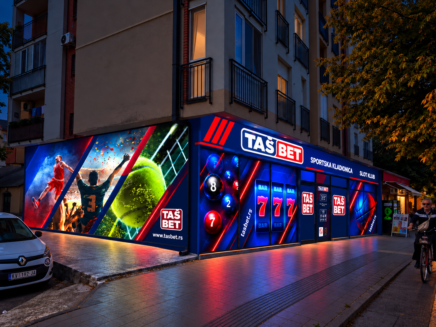 TAŠ BET — brending izloga